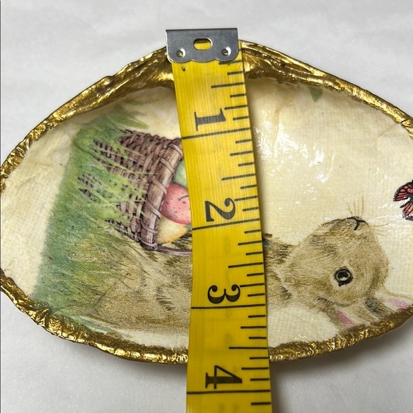Handmade Decoupage Easter Trinket Dish Shell - Picture 6 of 8